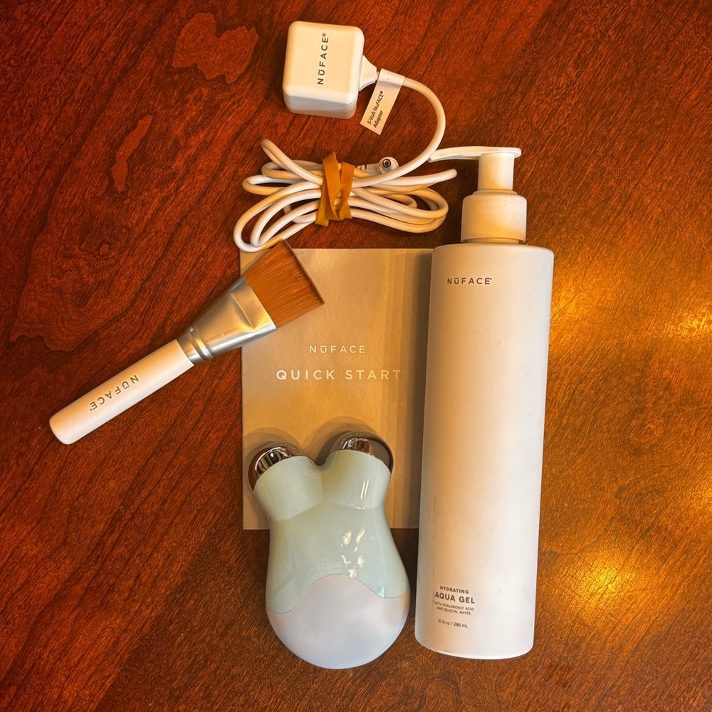 NuFace Skincare Tool Set - White and Silver